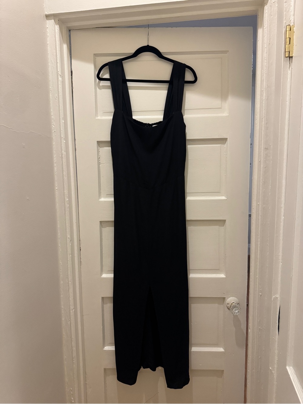Reformation Black Maxi Dress with slit